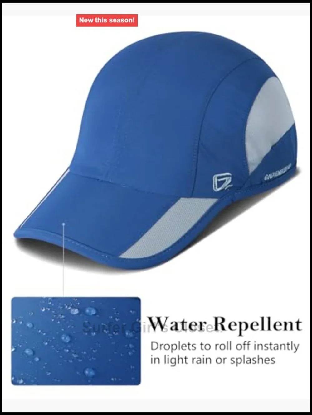 Quick Dry Run Hat Cooling Breathable Mesh Baseball Cap UPF 50+ Nylon